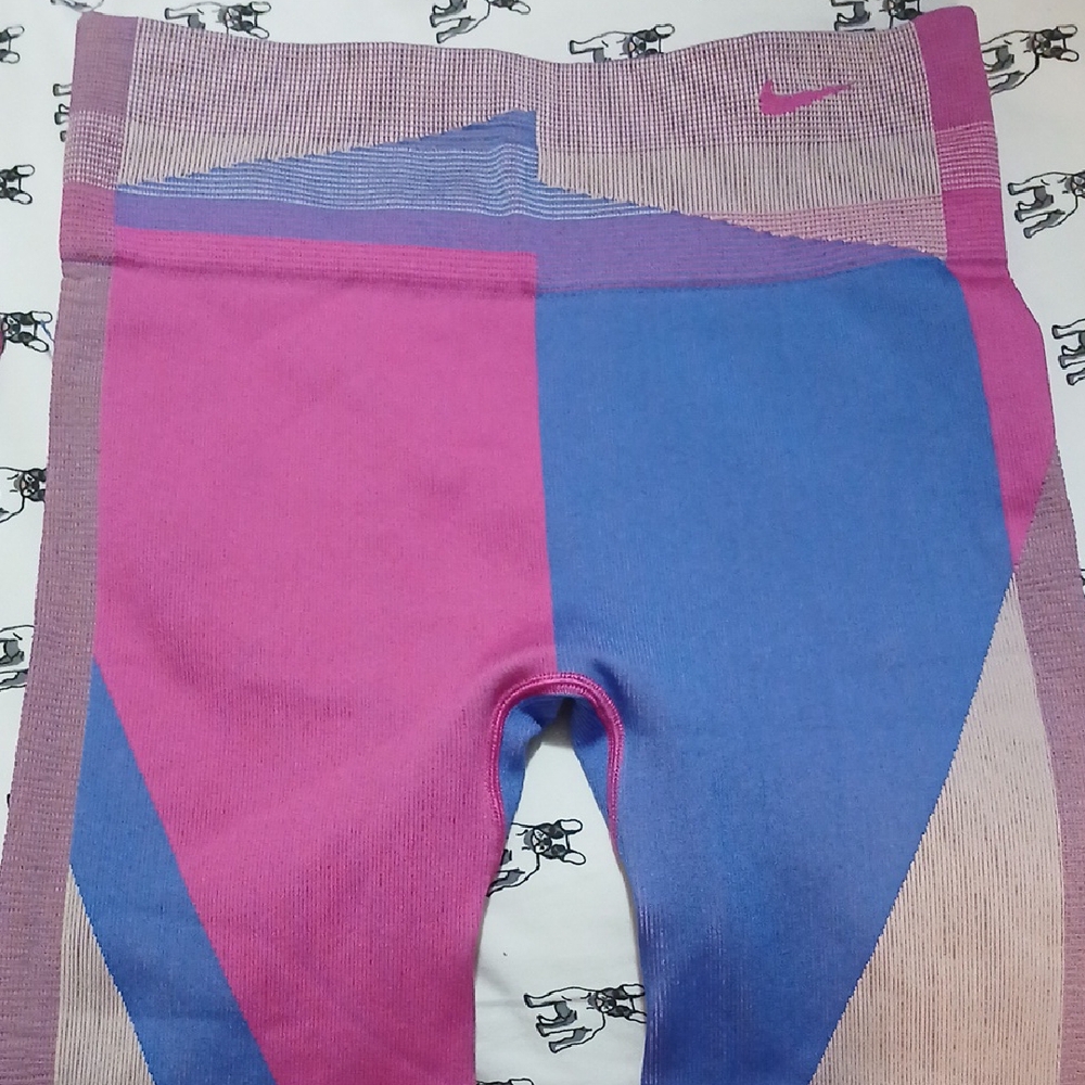 Nike Vibrant Pink and Blue Leggings